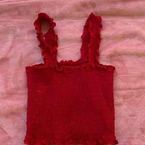 Hollister scrunch tank top